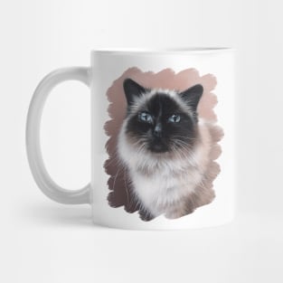 Birman Cat Painting Mug